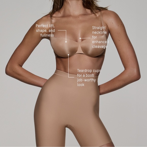SKIMS Balconette Ultimate Push-Up Bra in Clay NWT - Picture 2 of 11
